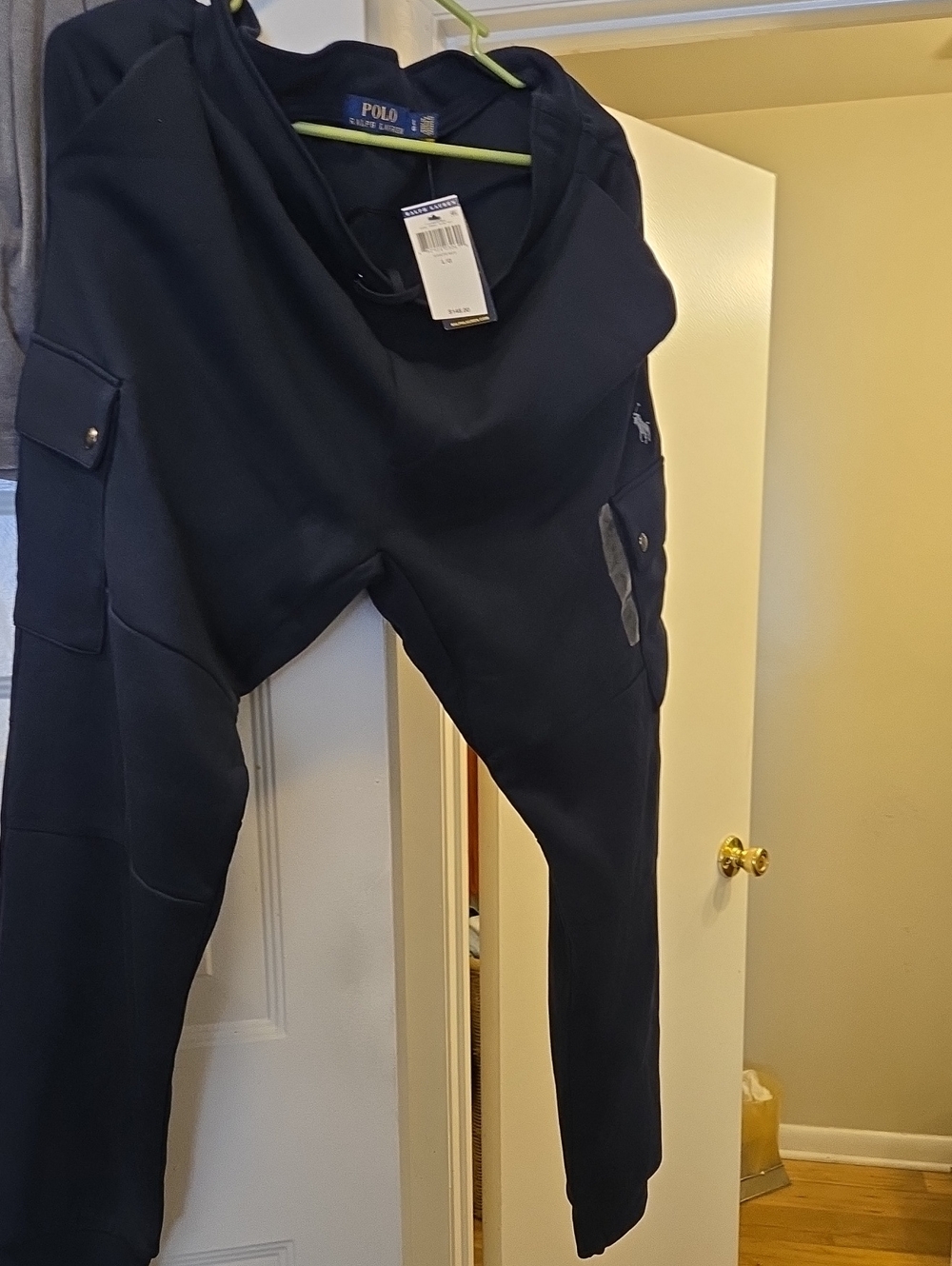 Polo by Ralph Lauren Navy Cargo Joggers with Patches